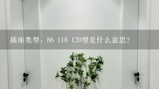 插座类型: 86 118 120型是什么意思?